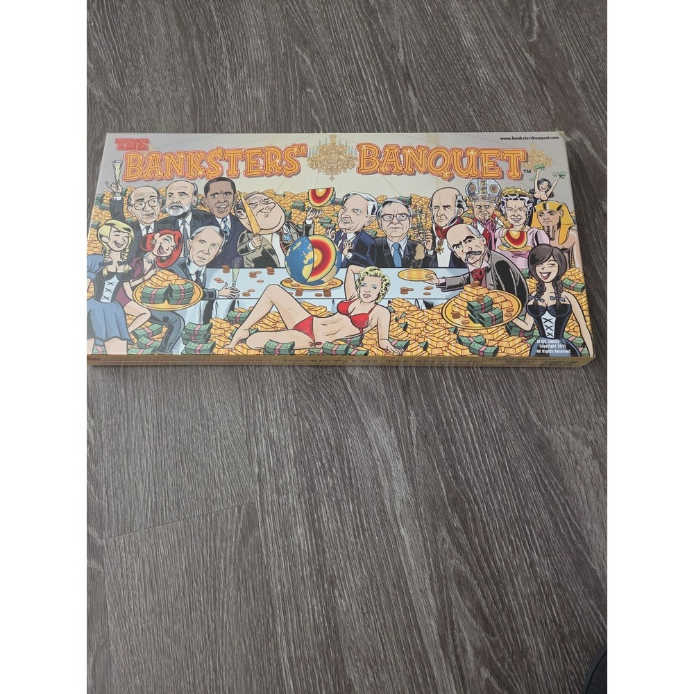 New The Banksters Banquet 2011 Alive Games Inc. Boardgame Marilyn Monroe